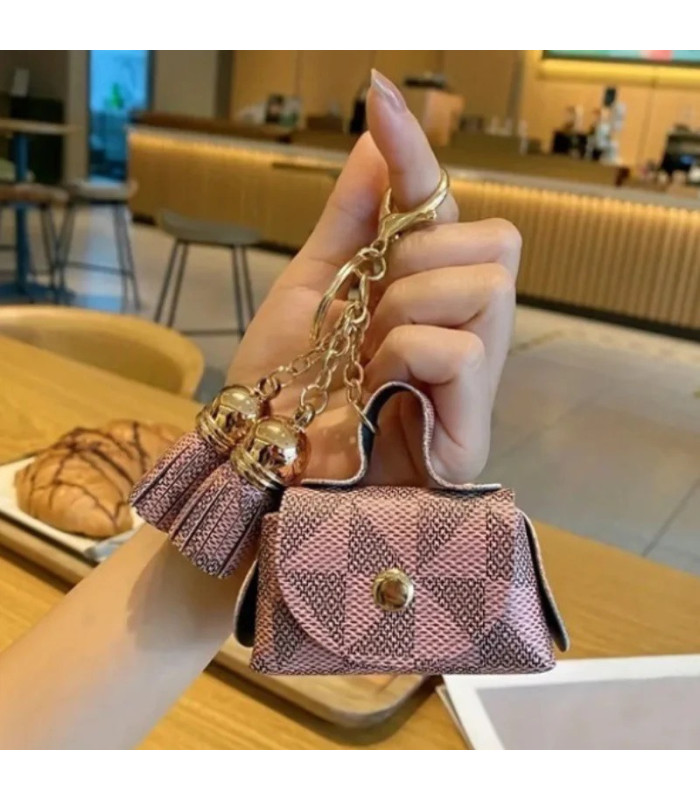 LLAVERO MINI CARTERA CON BORLA