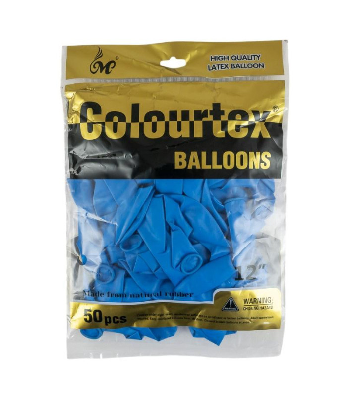 GLOBO LISO 12  CELESTE OSCURO 50PCS