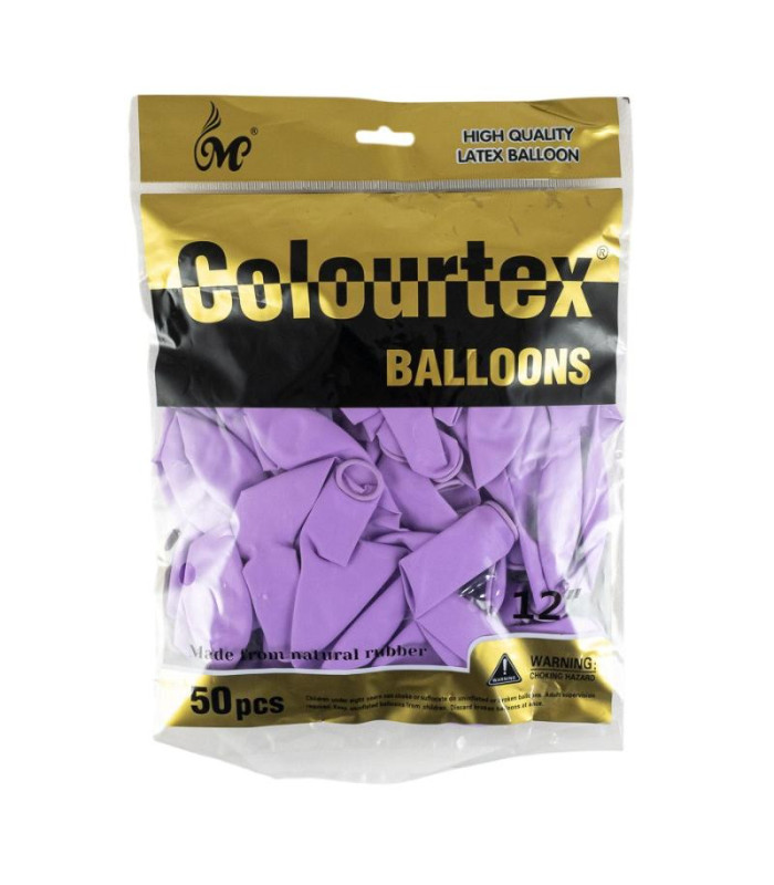 GLOBO LISO 12  LILA PASTEL 50PCS