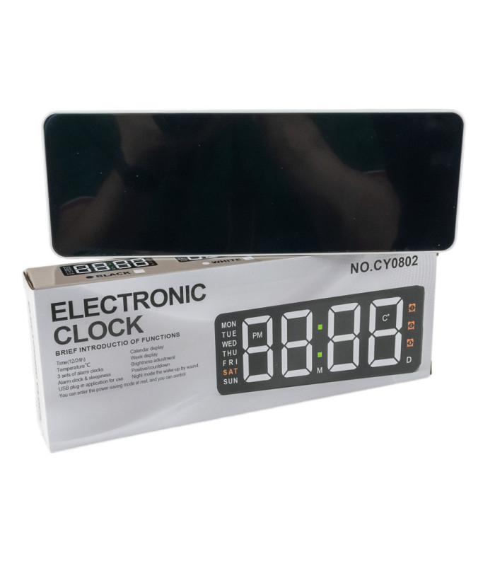 RELOJ DESPERTADOR DIGITAL CY0802
