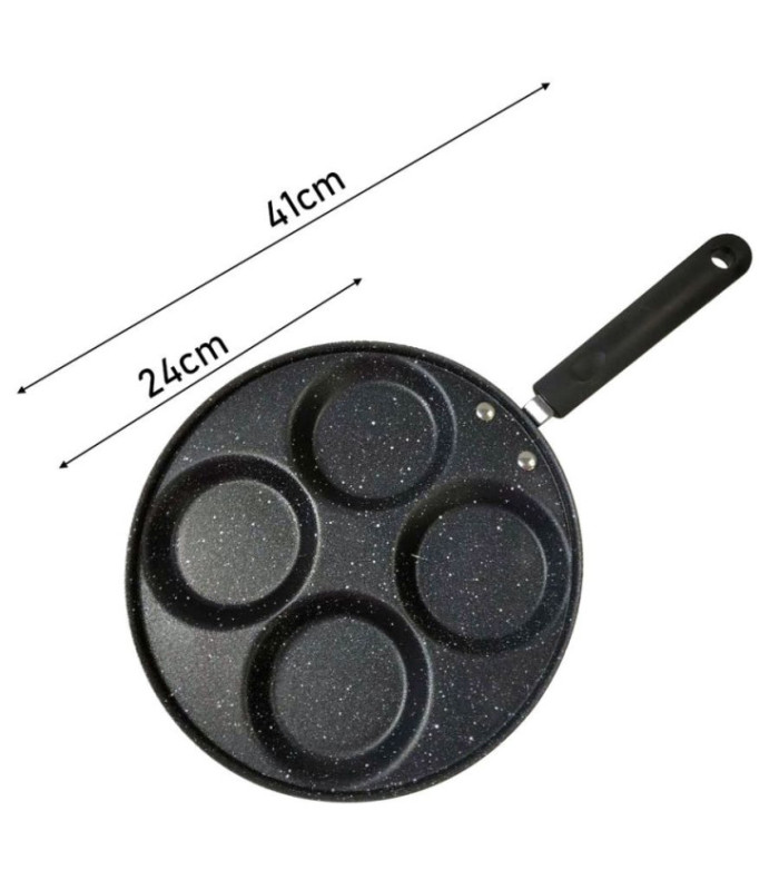 Sarten panquequera 4 divisiones 26cm