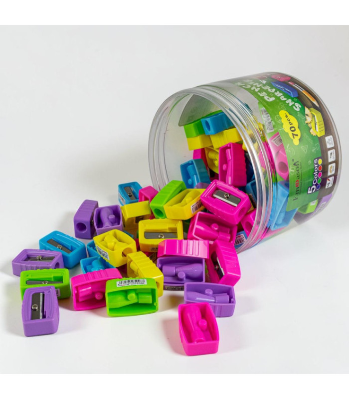 SACAPUNTAS EN FRASCO 70PCS