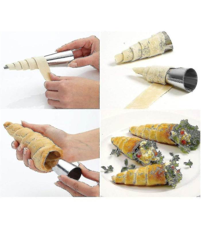 Cono de metal para repostería 6PC