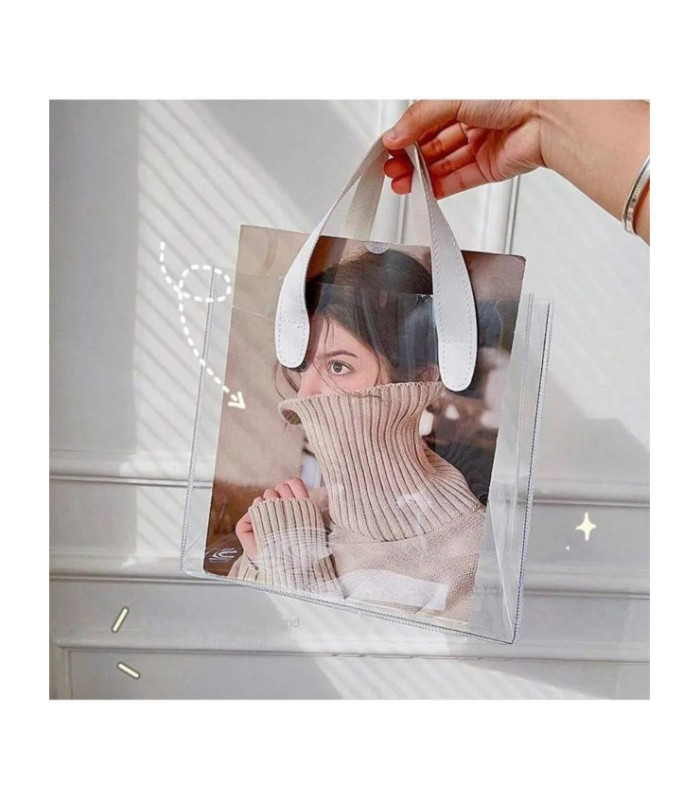 BOLSA P/ REGALO TRANSPARENTE 23x24x14CM