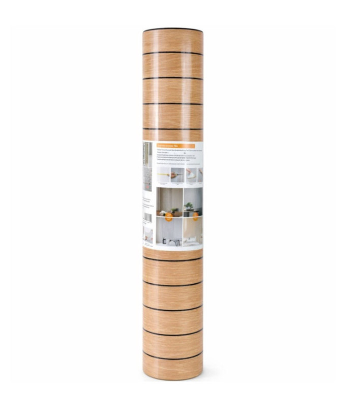 ROLLO ADHESIVO P/ PARED 60CMx3M MARRON