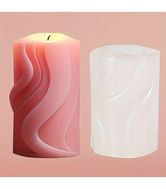 Molde de silicona cilíndrico borde espiral 9.2x6.5