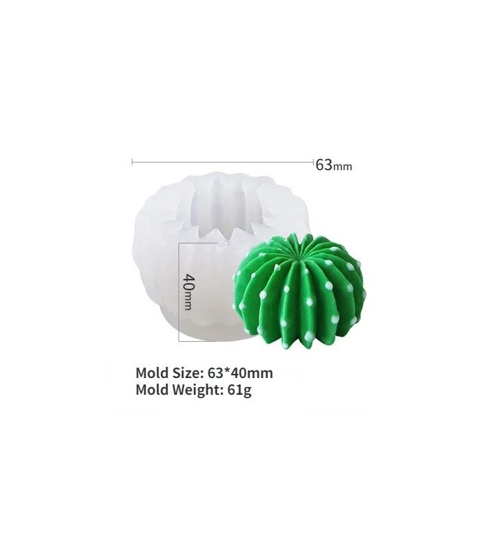 Molde de silicona suculenta 63x40mm