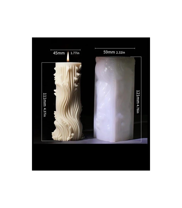 Molde de silicona borde ondeado 121x59mm