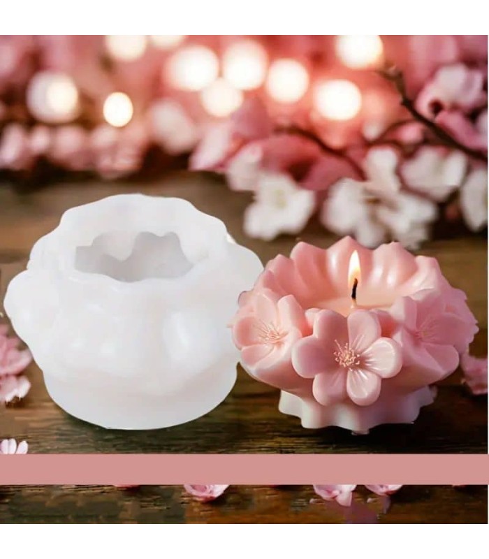 Molde de silicona flor de cerezo 80x48mm