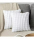 FUNDA P/ ALMOHADA TERCIOPELO A CUADROS 42x42CM