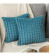 FUNDA P/ ALMOHADA TERCIOPELO A CUADROS 42x42CM