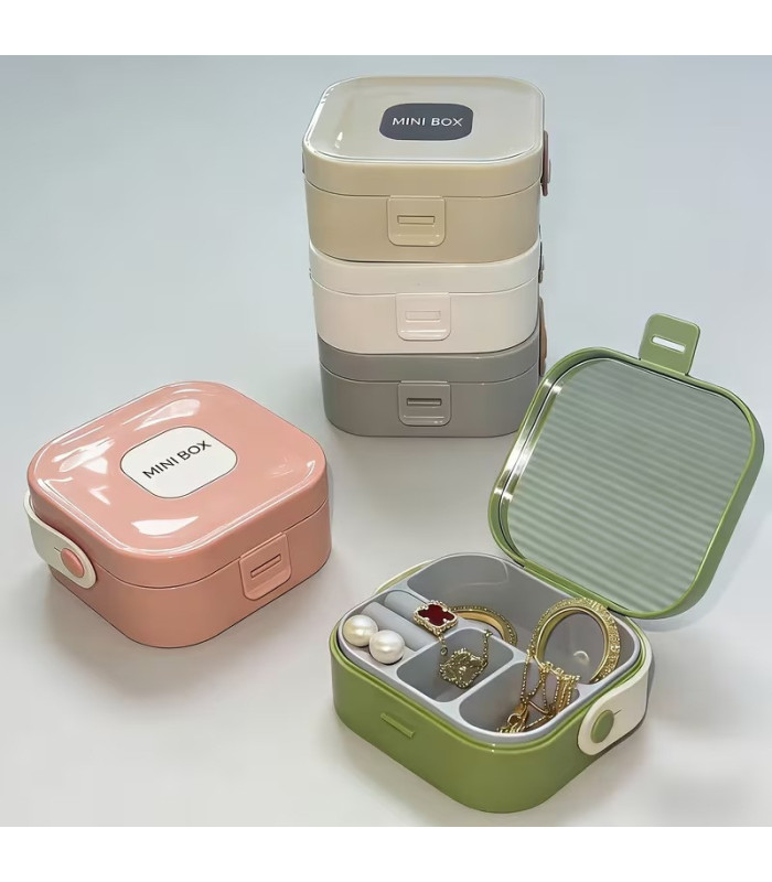 ESTUCHE ALHAJERO CON ESPEJO MINI BOX