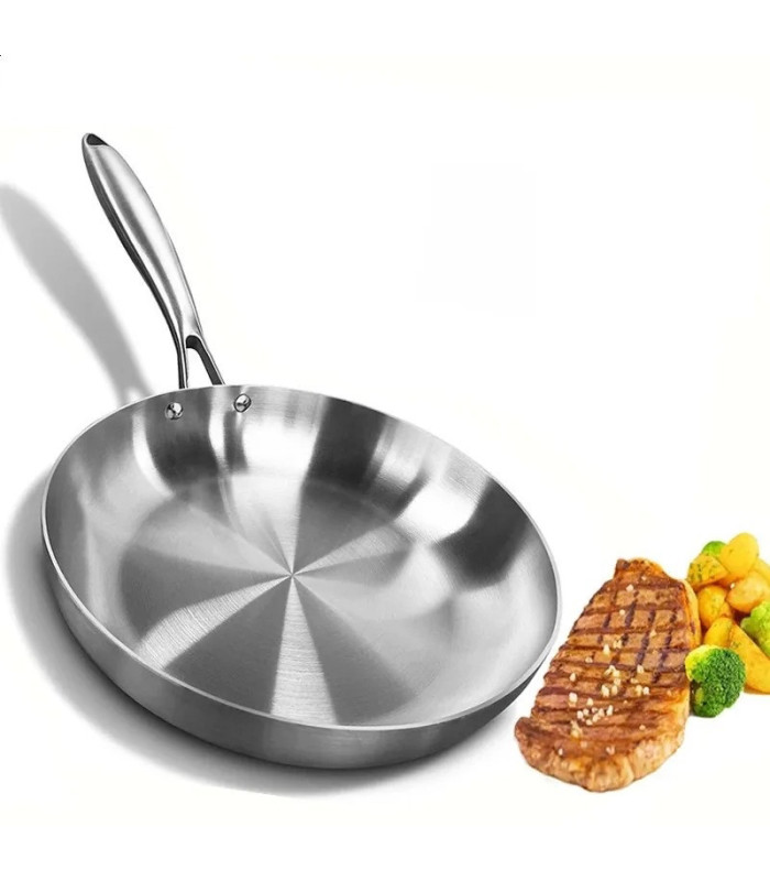 SARTEN ACERO INOX 24CM