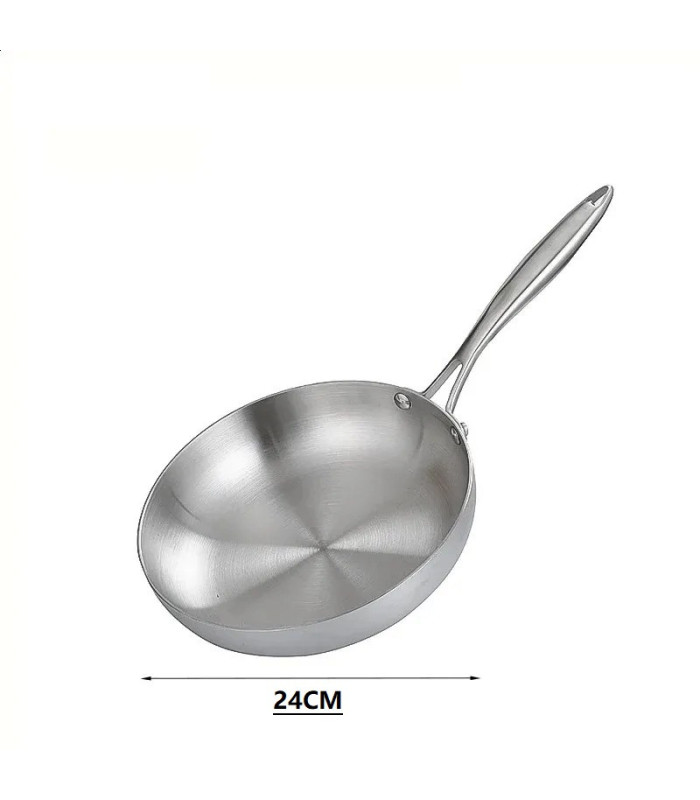 SARTEN ACERO INOX 24CM
