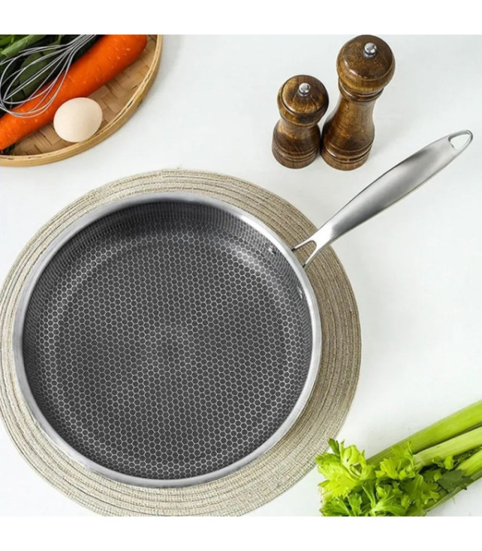 SARTEN ACERO INOX 28CM