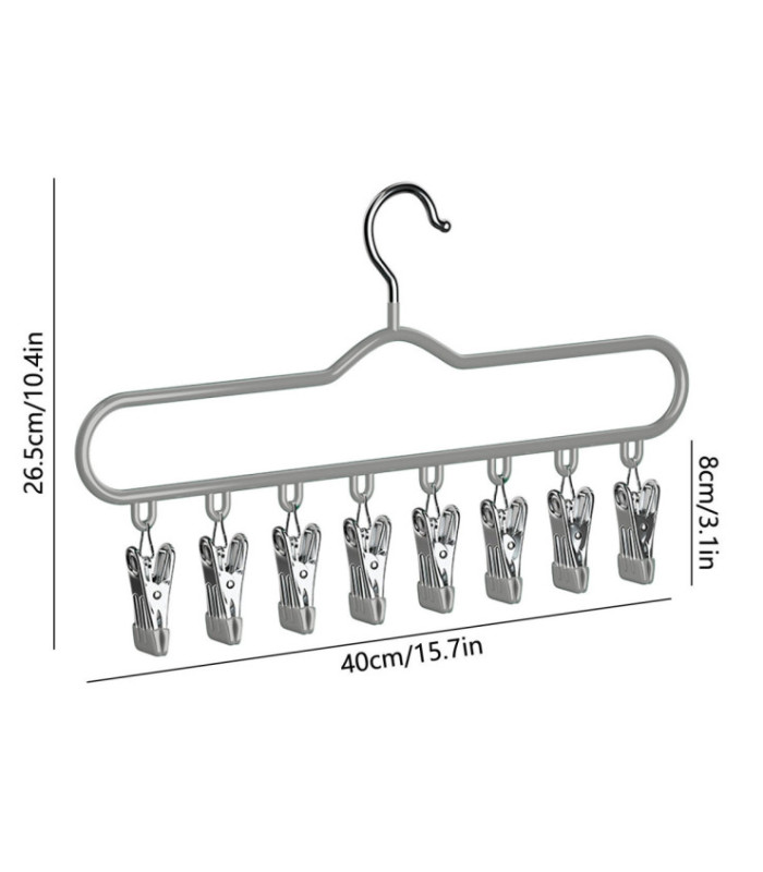PERCHA CON 8 PINZA 39CM