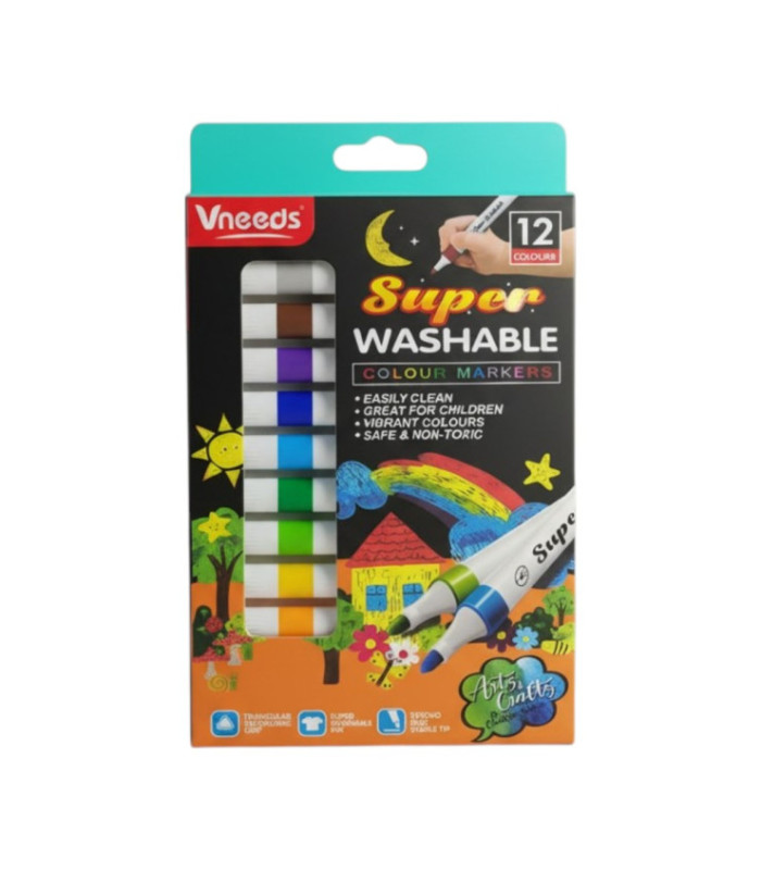 MARCADOR BORRABLE 12PCS VO233 VNEEDS