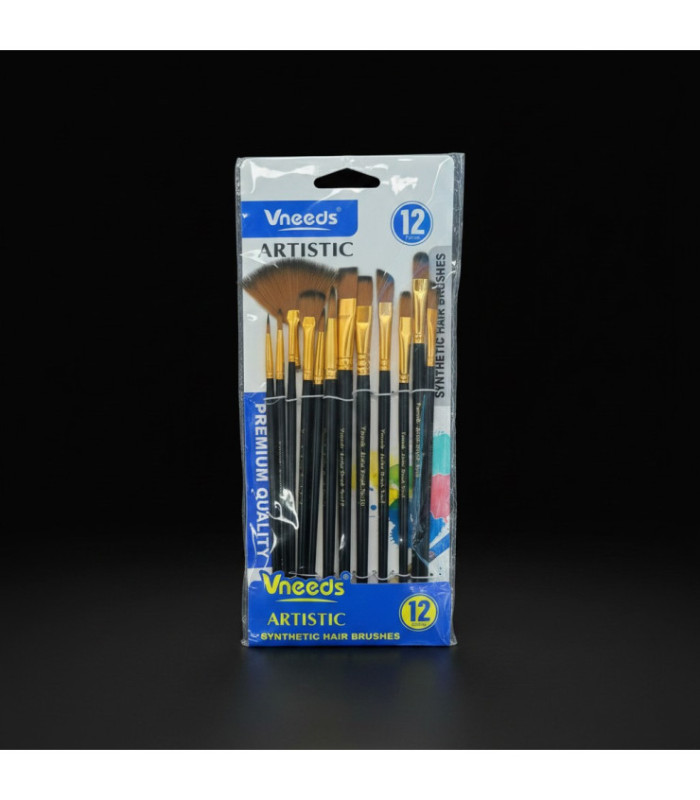 SET DE PINCEL ARTISTICO 12PC VNEEDS