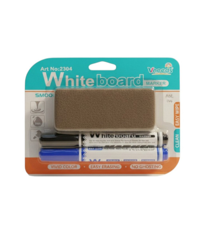 MARCADOR CON BORADOR P/ PIZARRA 3PCS