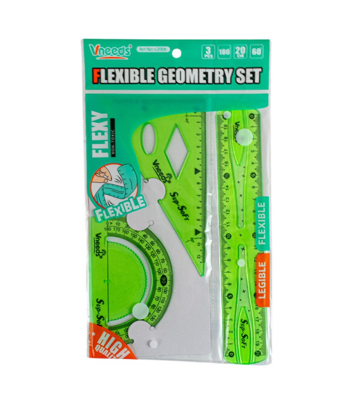 SET DE REGLA FLEXIBLE 3PCS