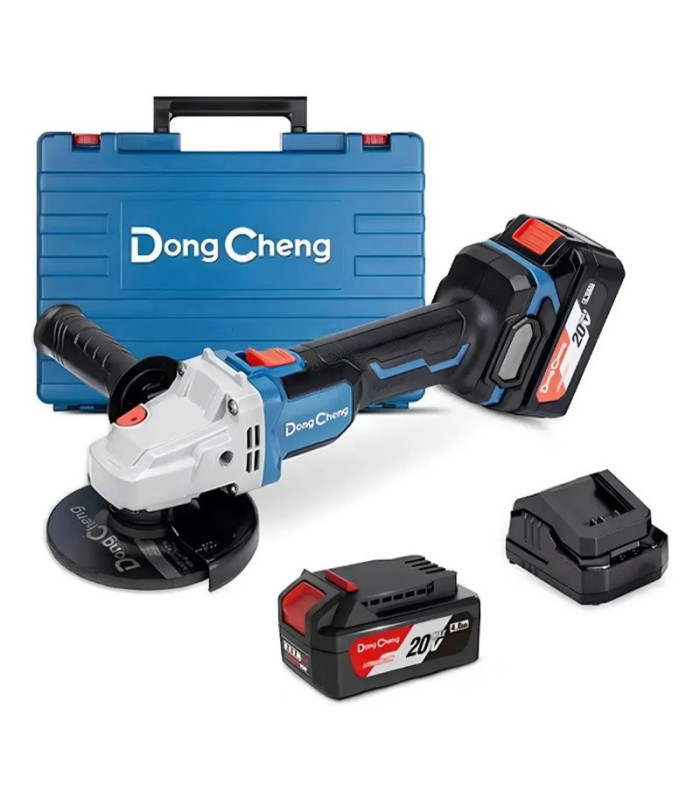 AMOLADORA A BATERIA 115MM 20V 630W BL 2BAT4.0 DONGCHENG