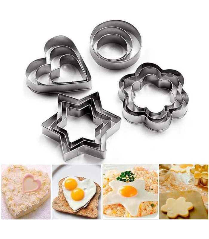 molde de metal para tartas 6pc