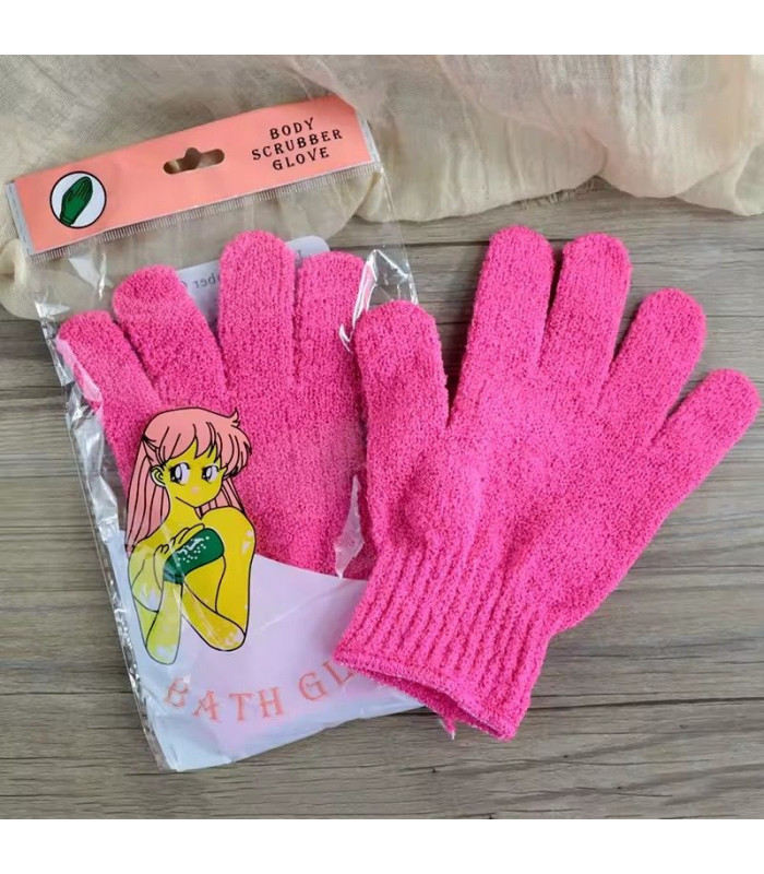 Guante exfoliante para baño