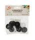 SET BOTON BLANCO Y NEGRO 12 piezas
