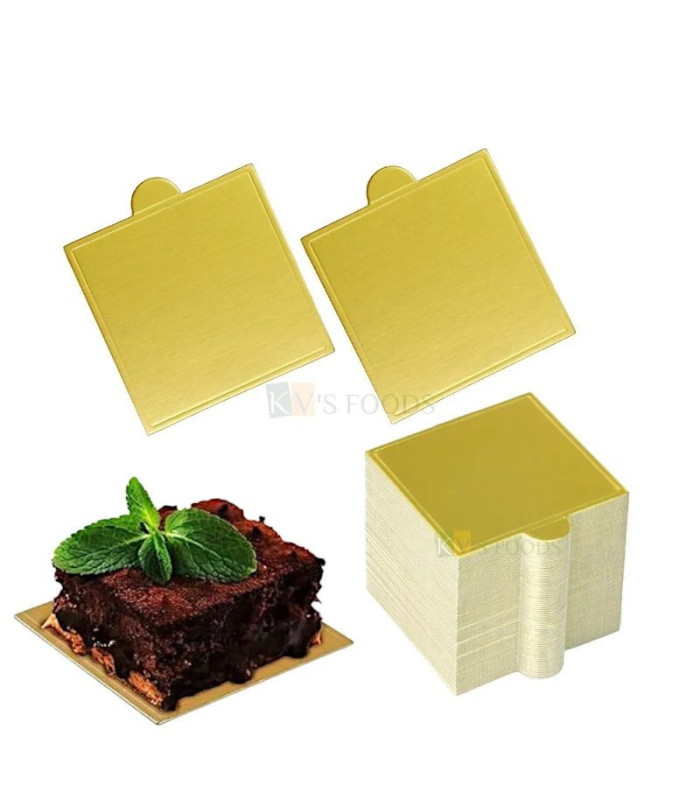 Base cuadrado para torta 9x9cm100PC