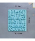 Molde de letras + numeros + pies