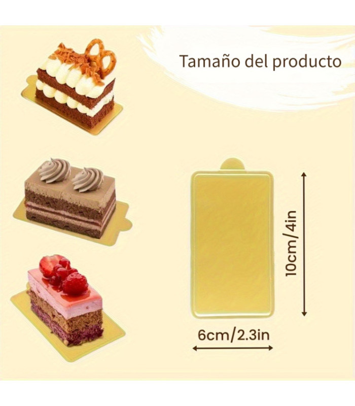 BASE RECTANGULAR 10x6CM 100PCS