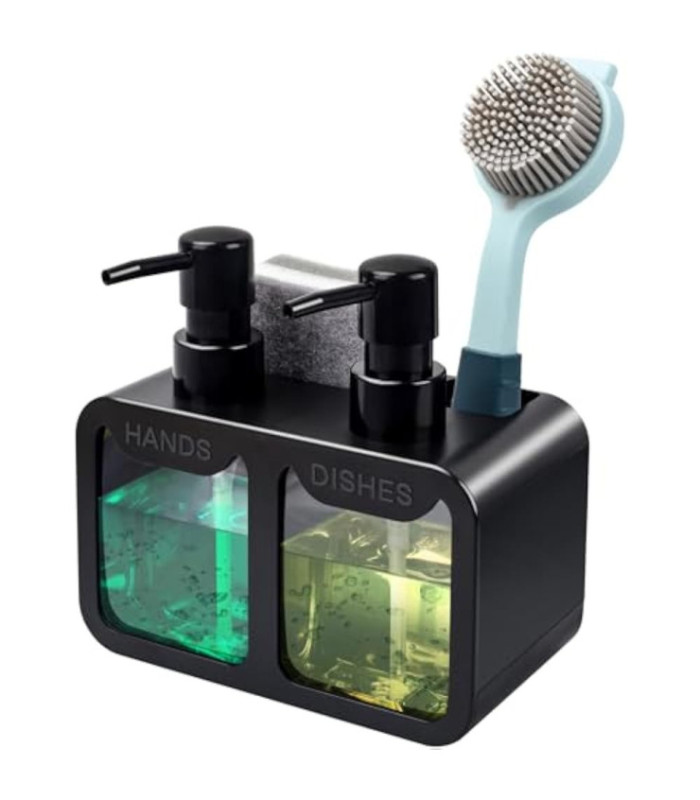 DISPENSADOR DE JABÓN 2 EN 1 350ML