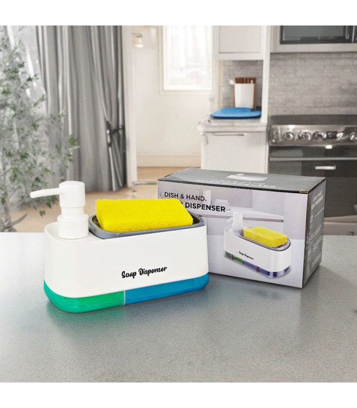 DISPENSADOR DE JABON 2 EN 1