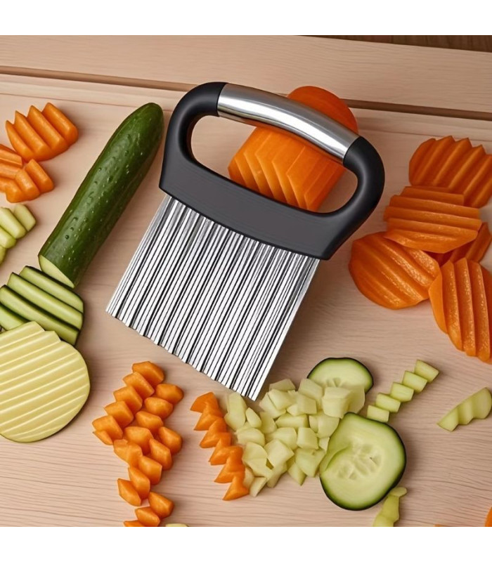 CORTADOR ACERO INOX CORTE ONDULADO