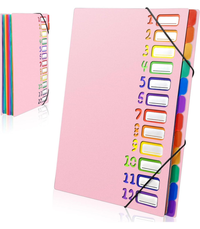 CARPETA CON SEPARADOR COLOR SURTIDO 7572A4