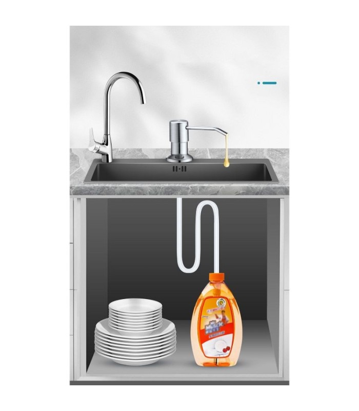 Dispensador de jabon empotable con manguera 1.2metros