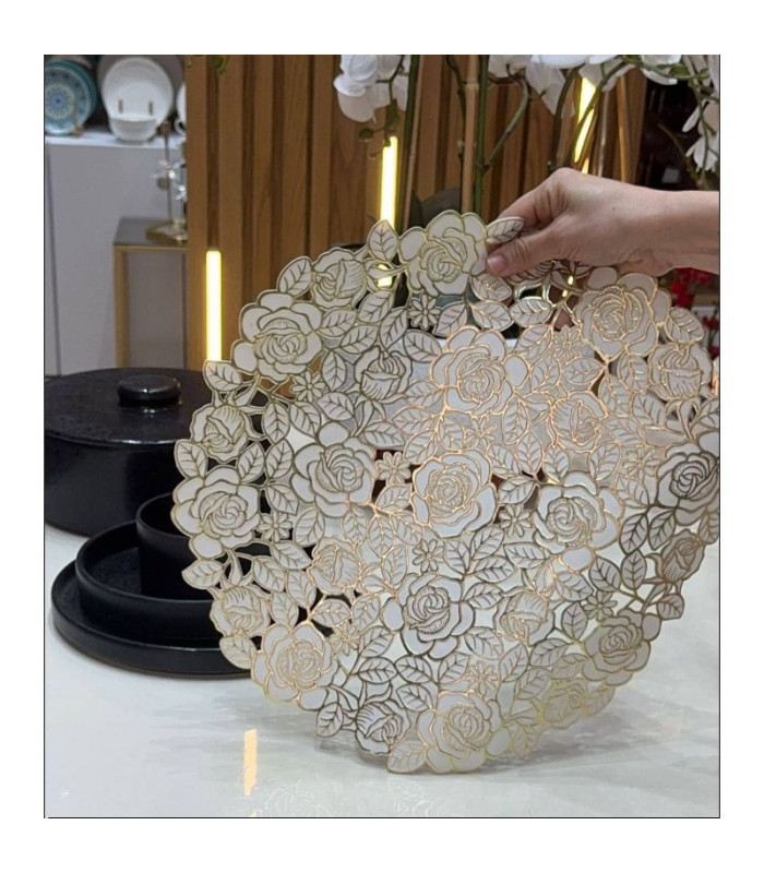 MANTEL INDIVIDUAL CIRCULAR FLOR 38CM