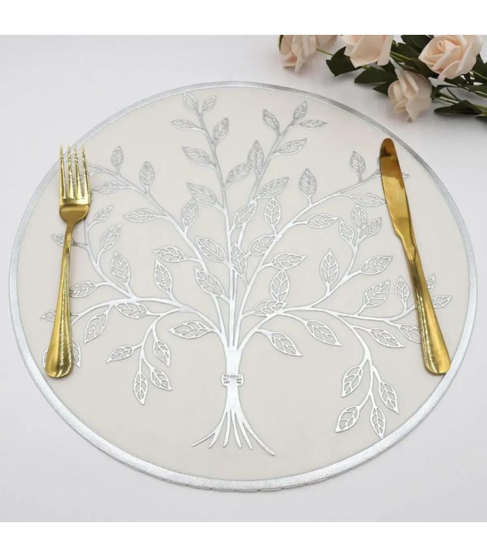 MANTEL INDIVIDUAL CIRCULAR ARBOL 38CM
