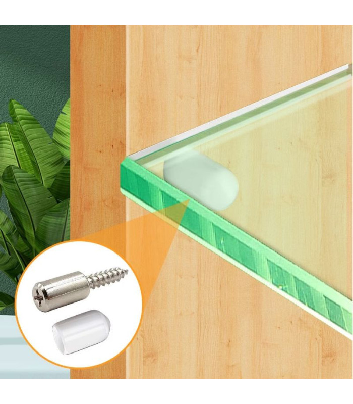 TORNILLO SOPORTE P/ REPISA SILICONADO BLANCO
