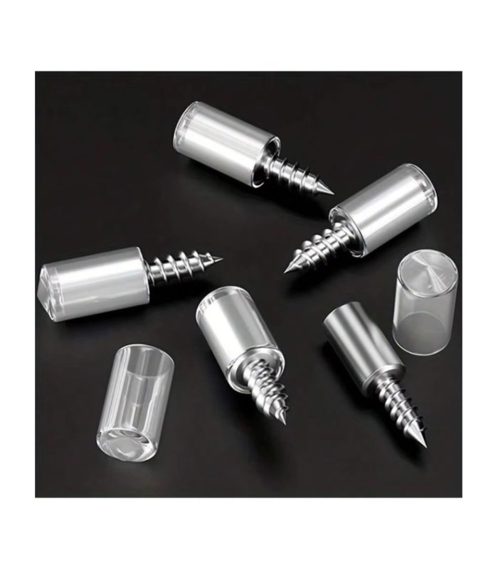 TORNILLO SOPORTE P/ REPISA SILICONADO TRANSPARENTE