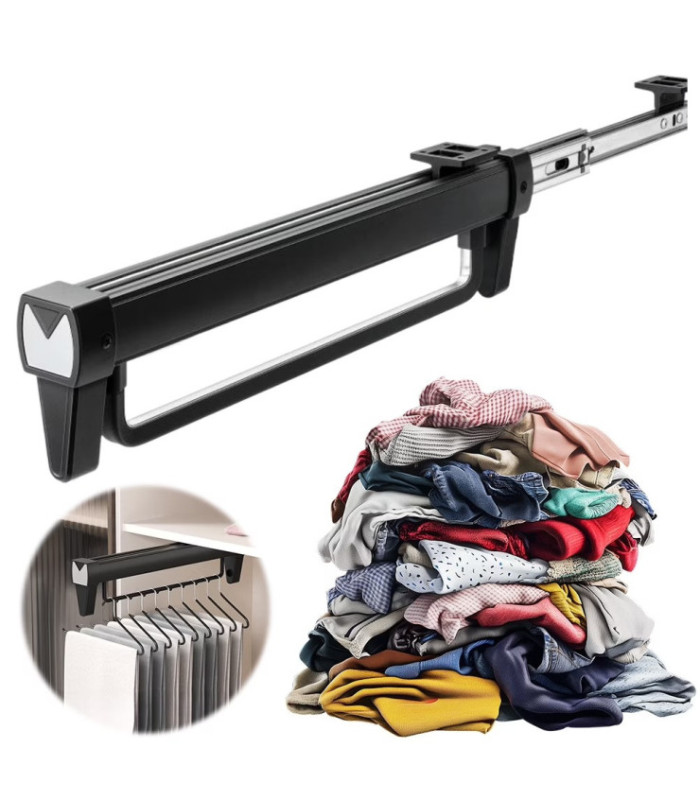 PERCHERO EXTENDIBLE P/ MUEBLE 46CM