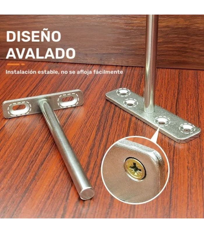 SOPORTE OCULTO P/ ESTANTE 8PULG