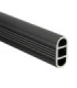 TUBO DE ALUMINIO OVALADO 51-300CM NEGRO