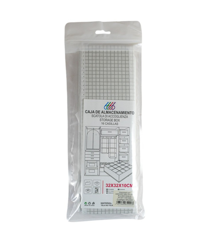 CAJA ORGANIZADOR TELA TNT 16 DIV 32CM