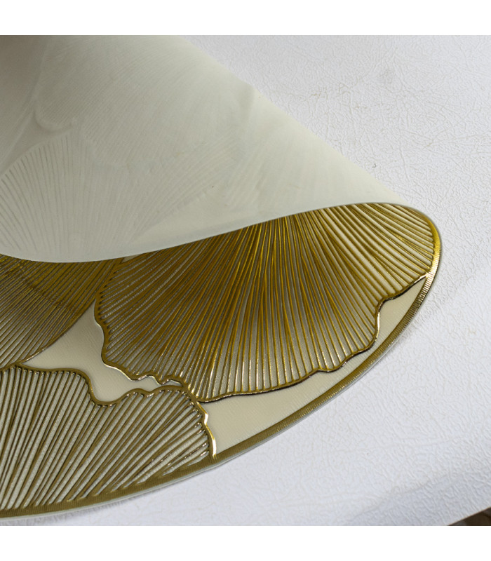MANTEL INDIVIDUAL CIRCULAR GINKGO 38CM