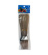 TENEDOR ACERO INOX BORDE DORADO 6PCS