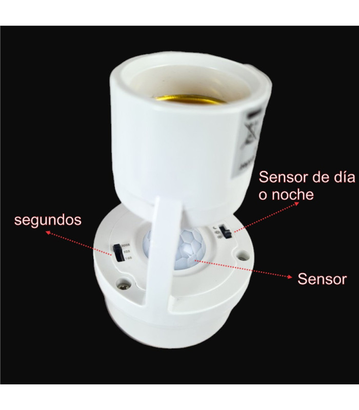 PORTA FOCO CON SENSOR INFRARROJO