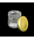 FRASCO DE VIDRIO 150ML TAPA DORADA
