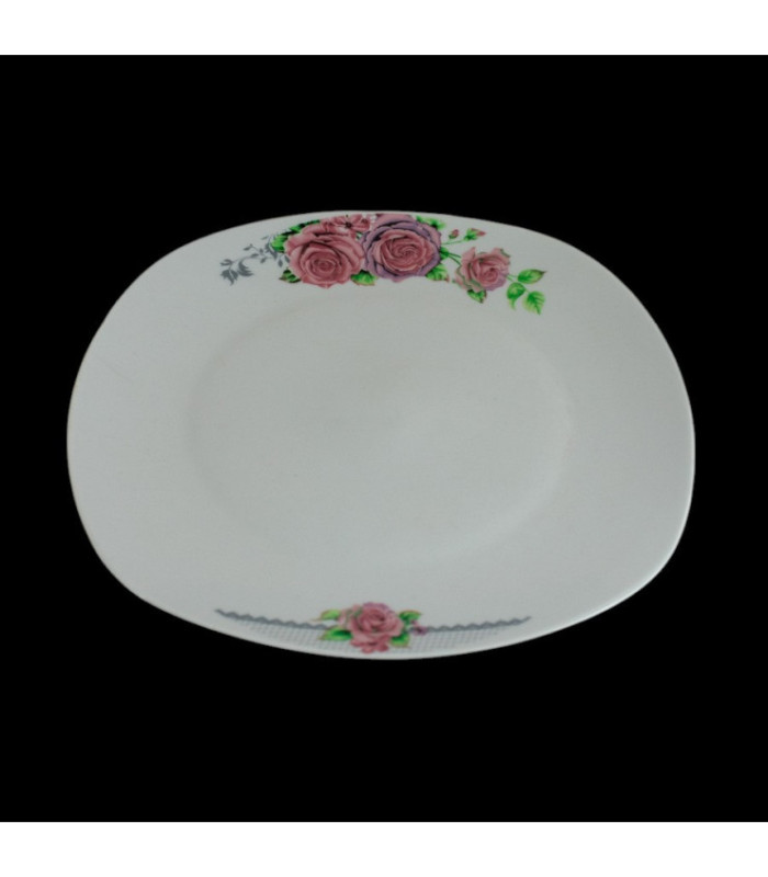 PLATO PLAYO CON ROSA 26CM
