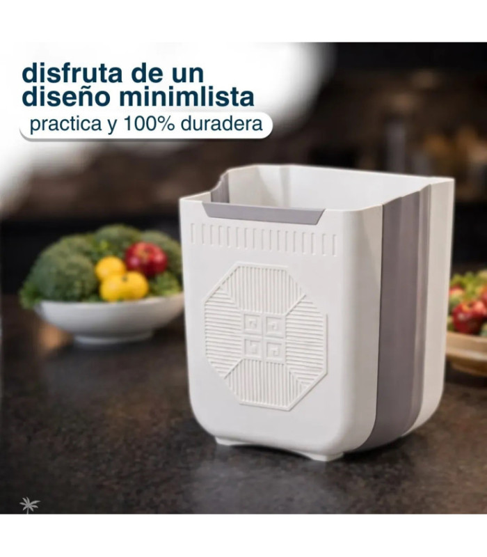 BASURERO PLEGABLE CON GANCHO